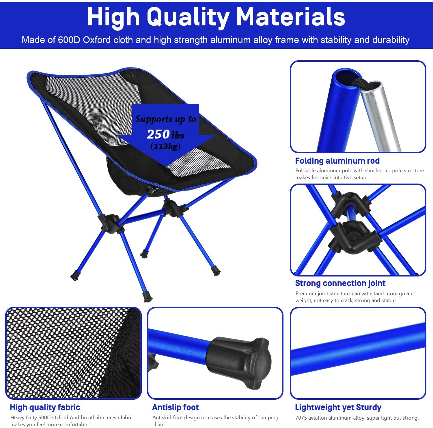 Folding Chair Ultralight Detac - Outdoor Sport Chairs ulasan dan harga